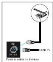 DUAL DTV 21504 - Branchement de la prise d'antenne - 1