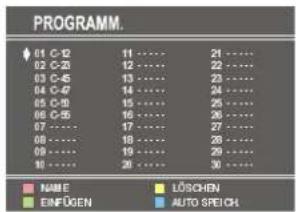 DUAL DTV 21504 - Das Menü Programm - 1
