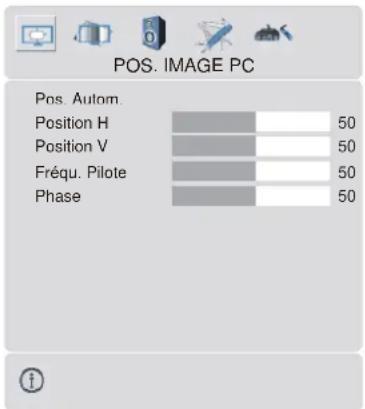 DUAL DTFT 371 - Menu de Position de l'Image PC - 1