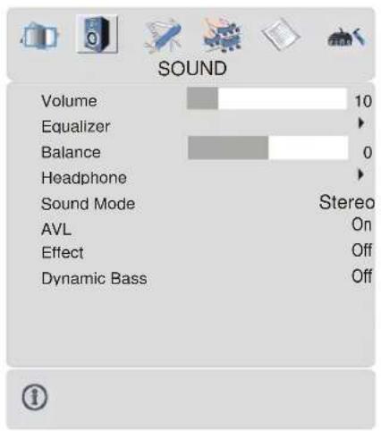 DUAL DTFT 371 - Sound menu - 1