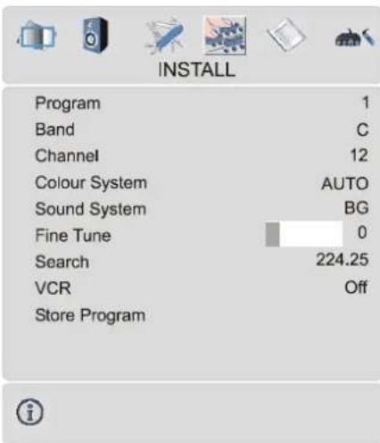 DUAL DTFT 371 - Install menu - 1