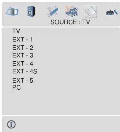 DUAL DTFT 322 - Source menu - 1