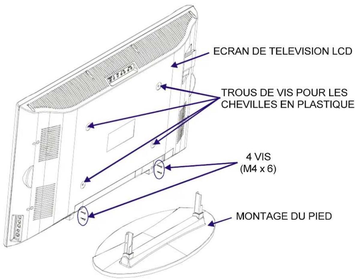 DUAL DTFT 301 - Fixation de la Television LCD (écran à cristaux liquides) au mur - 1