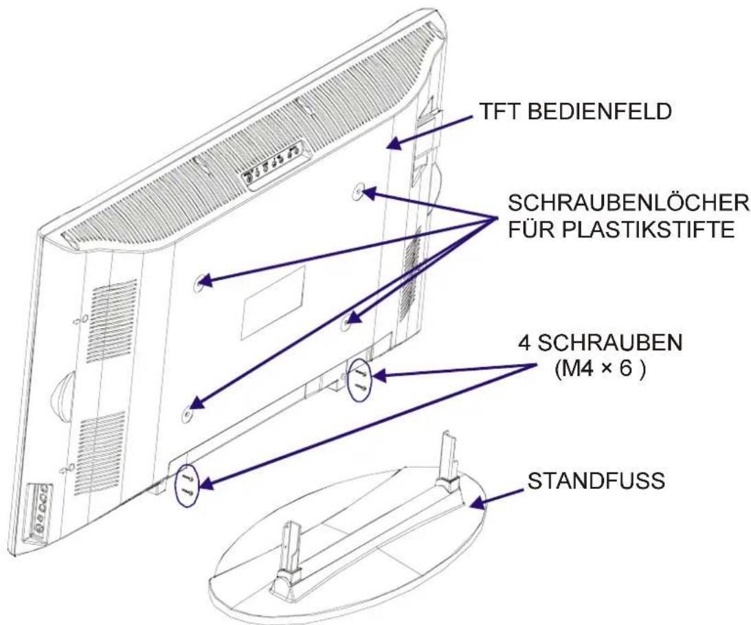 DUAL DTFT 301 - Wandmontage des TFT-Fernsehgeräts - 1