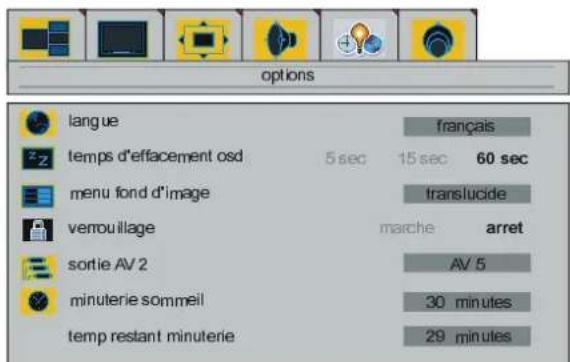 DUAL DTFT 301 - Menu "Options" - 1