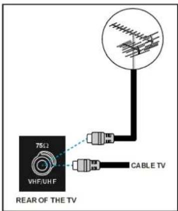 DUAL DTFT 301 - Collegamento dell'antenna - 1
