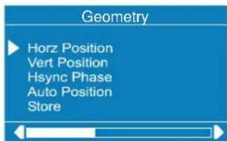 DUAL DTFT 272 - Geometry Menu: - 1