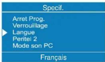 DUAL DTFT 272 - Selection de la langue du menu - 1