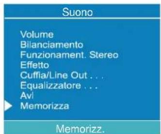 DUAL DTFT 272 - Per memorizzare le impostazioni - 1