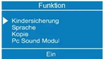DUAL DTFT 272 - Das Funktionsmenu: - 1