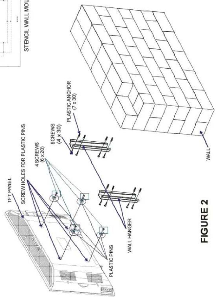 DUAL DTFT 272 - Installation Of The TFT TV To The Wall - 4