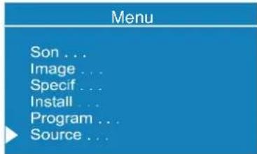 DUAL DTFT 272 - Menu Source AV - 1