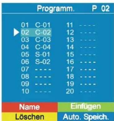 DUAL DTFT 272 - Das Menu „Programm“ - 2