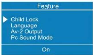 DUAL DTFT 272 - Feature Menu: - 1
