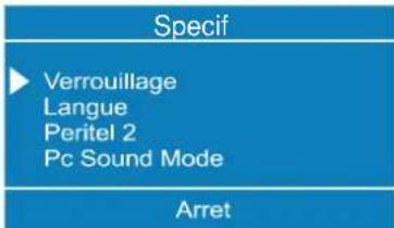 DUAL DTFT 272 - Menu specifications : - 1
