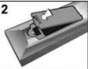 DUAL DTFT 272 - Inserting batteries in the remote control handset - 2