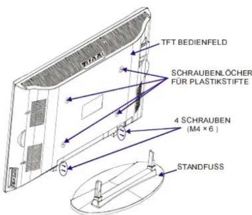DUAL DTFT 272 - Wandmontage des TFT-Fernsegerats - 1