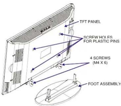DUAL DTFT 272 - Installation Of The TFT TV To The Wall - 1