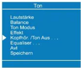 DUAL DTFT 272 - Änderung der Kupfhör./TkomAuss Einstellungen - 1