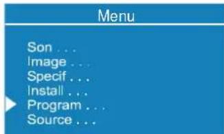 DUAL DTFT 272 - Menu Programme - 1