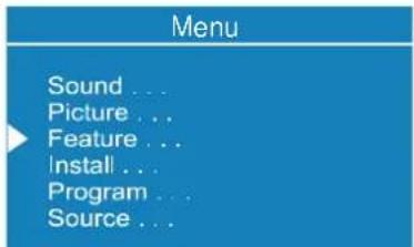 DUAL DTFT 272 - Feature Menu - 1