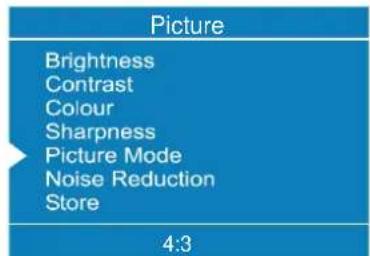 DUAL DTFT 272 - Setting Picture Mode: - 1