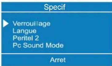 Specif Verrouillage Langue Peritel 2 Pc Sound Mode Arret