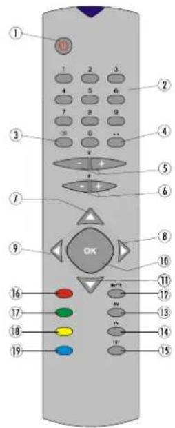 DUAL DTFT 203 - Tasti del telecomando - 1