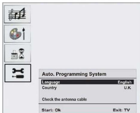 DUAL DTFT 203 - To switch the TV on: - 1