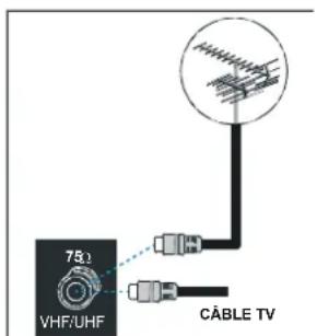DUAL DTFT 203 - Branchements à la prise d'entrée de l'antenne - 1