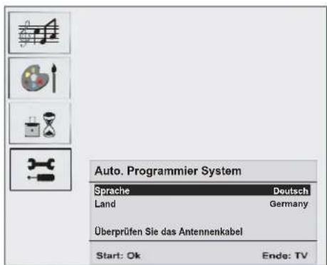 DUAL DTFT 203 - TV einschalten: - 1
