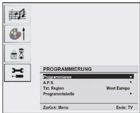 DUAL DTFT 203 - Menu Programmierung - 1