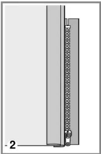 BERNINA Bernette Palermo 5 - Insertion d'une fermeture-éclair latérale - 2
