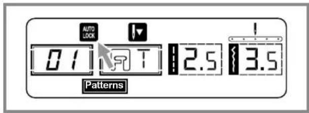 BERNINA Bernette Palermo 5 - Auto-lock button - 1