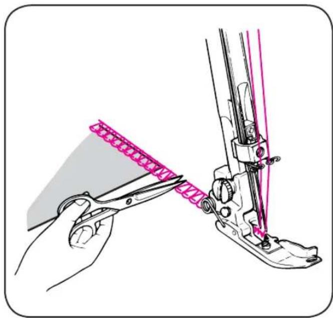HUSQVARNA Huskylock 901 - Commencement de la couture - 3
