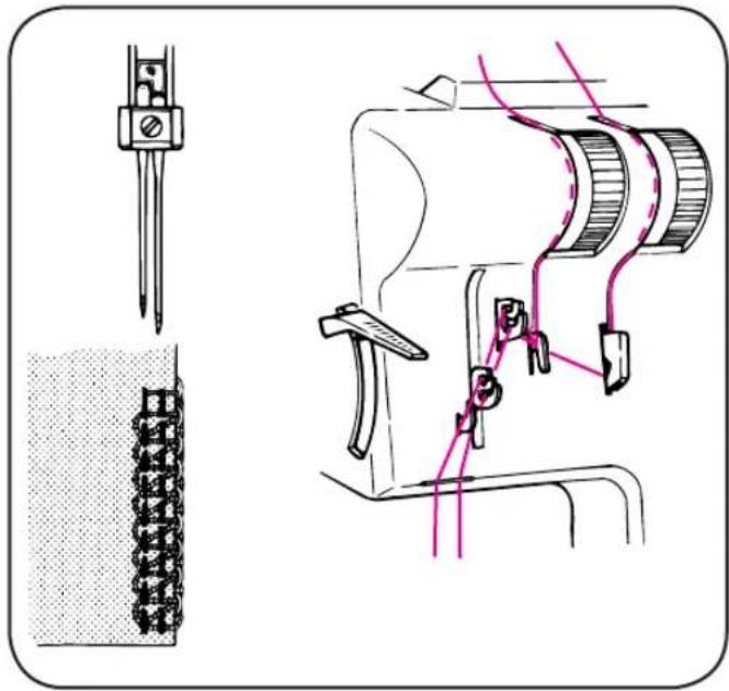HUSQVARNA Huskylock 901 - 3-2. Mise en place du plateau à déchets - 2