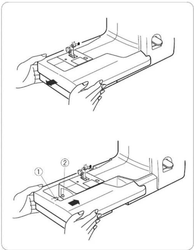 JANOME 625E Sewist - Rangement des accessoires - 1