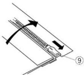 JANOME 625E Sewist - Installation du pied à semelle étroite - 4