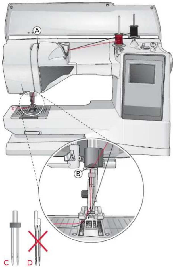 HUSQVARNA Sapphire 930 - Robinage de la canette avec la machine enfilée - 2