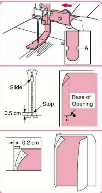 BABY LOCK Jane BL500A - Zipper Foot - 1