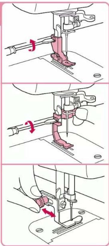 BABY LOCK Jane BL500A - Changing Presser Feet (Zipper Foot) - 1