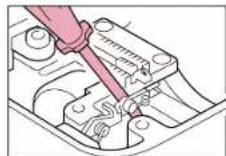 BABY LOCK Jane BL500A - Changing the Feed Pin - 1