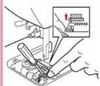 BABY LOCK Jane BL500A - Changing the Feed Pin - 4