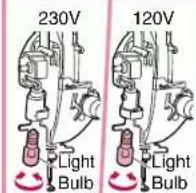 BABY LOCK Jane BL500A - Changing Light Bulbs - 3