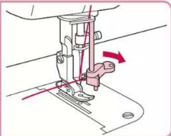 BABY LOCK Jane BL510A - Using the Automatic Needle Threader - 4