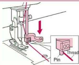 BABY LOCK Jane BL510A - Using the Automatic Needle Threader - 2