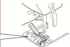 BABY LOCK Jane BL510A - Changing the Feed Pin - 3