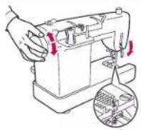 BABY LOCK Jane BL510A - Changing the Feed Pin - 2