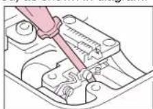 BABY LOCK Jane BL510A - Changing the Feed Pin - 1
