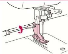 BABY LOCK Jane BL510A - Changing Presser Feet (Zipper Foot) - 1